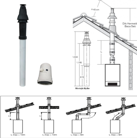 BAYMAK (16900212) DİKEY BACA SET RMH 65-90-115KW